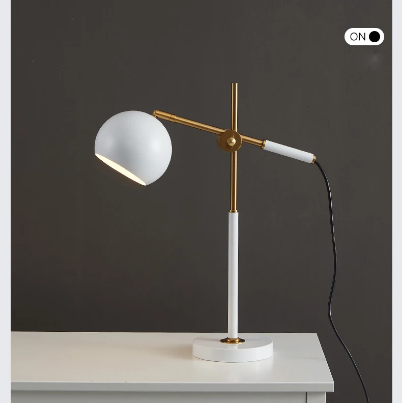 Простая настольная лампа в европейском стиле, Креативный светодиодный светильник, теплая декоративная лампа для чтения, настольная лампа для спальни, прикроватная настольная лампа