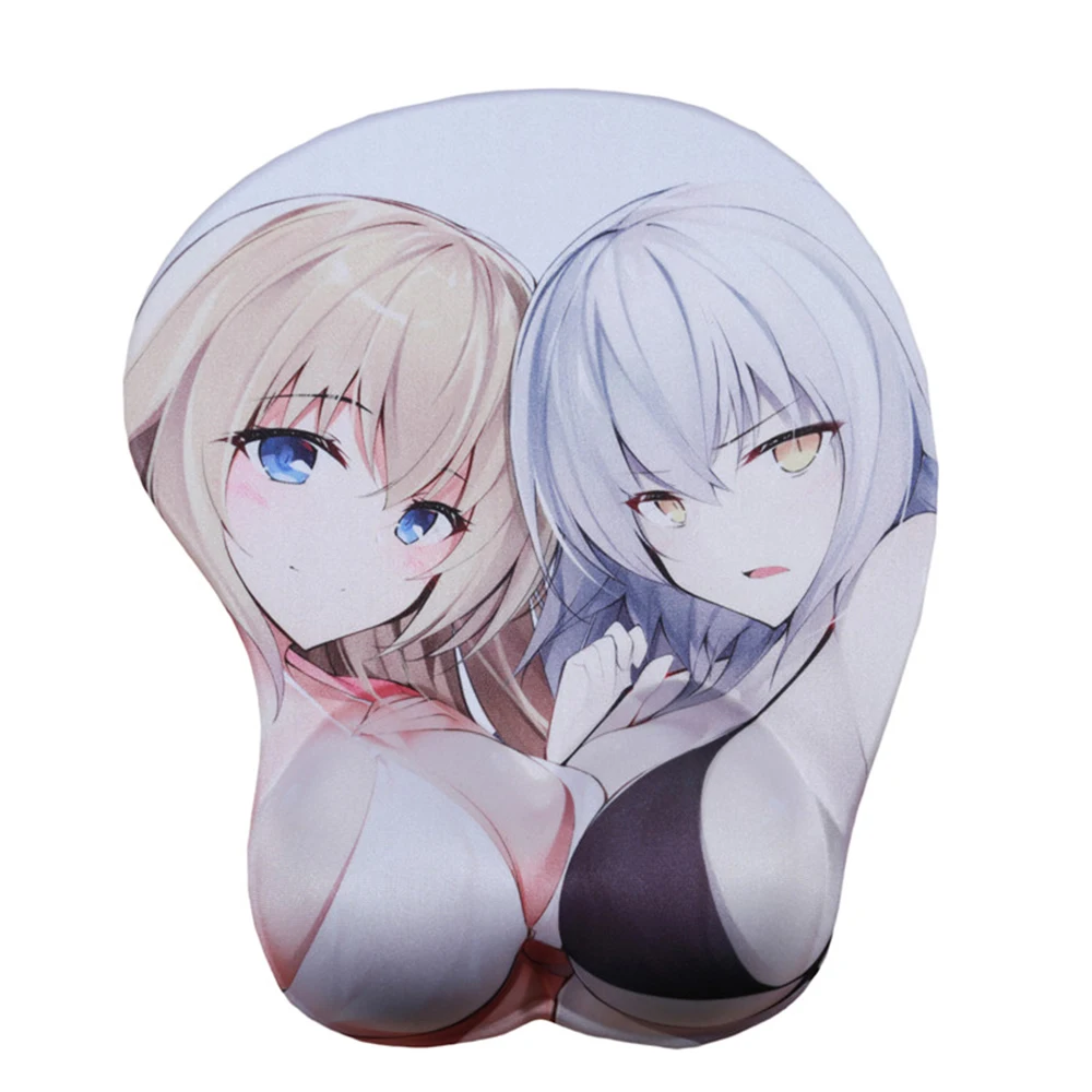 FFFAS 3D коврик для мыши для запястья, коврик для мыши Fate black white of Arc, силикагель, Сексуальная аниме-девушка, Oppai, коврик для мыши для геймера, для ноутбука - Цвет: 3D mouse pad