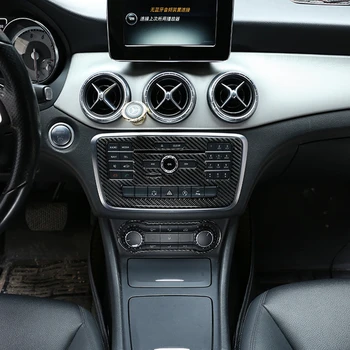 

Carbon Fiber Car Air Conditioning Switch Frame Cover Trim Decorative Ring For Mercedes Benz GLA CLA A Class W176 A180 X156 C117