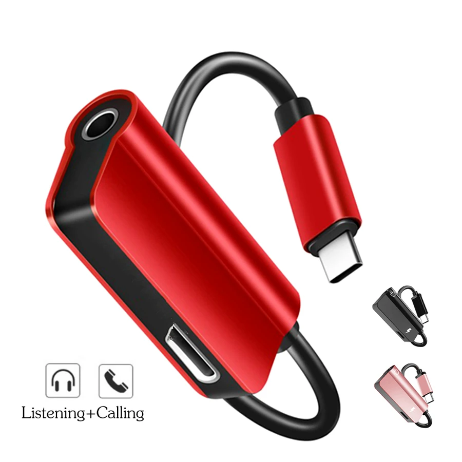 Usb type C до 3,5 мм адаптер для наушников зарядное устройство USB-C аудио кабель Aux 3,5 разъем адаптер для наушников для Xiaomi Mi6 Mi8 MIX2 IY308