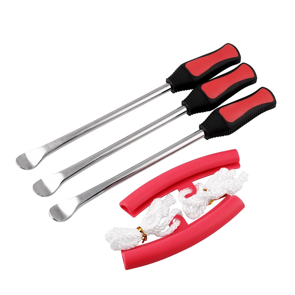 

New 5pcs Leverage Tire Spoon Lever Tool Kit Tire Change Kit wiht 2 Rim Protectors Tool Kit for Motorcycle Bike Mounting Dismount