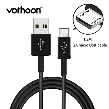 

Vothoon Fast Charging 1.5m 2A Micro USB Cable For Samsung Galaxy S7 S6 edge NOTE4 Fast charging 1.5m USB Cable(ECB-DU4EWE)