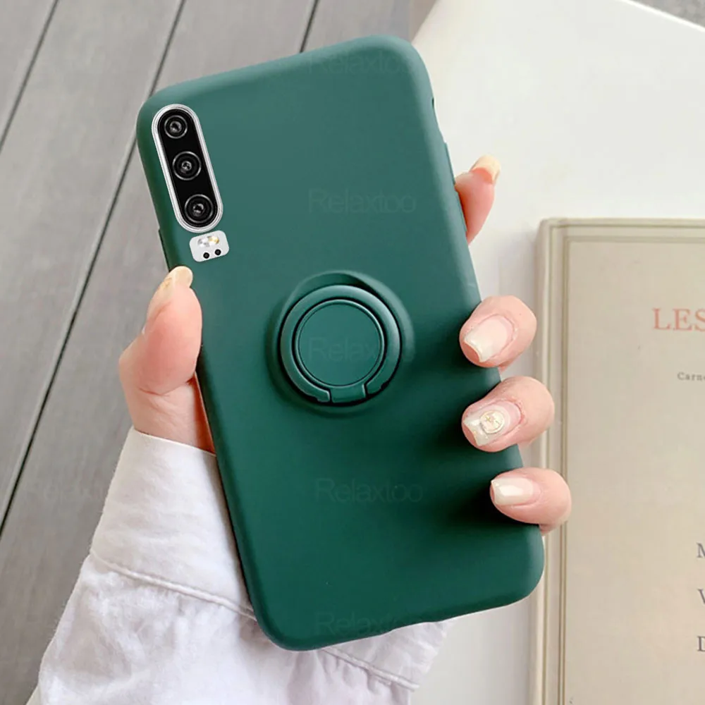 Чехол для huawei P30 мягкая задняя крышка из ТПУ противоударный чехол Pro P20 однотонный