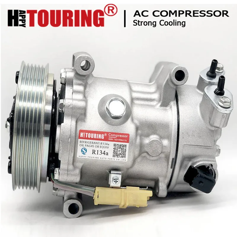 Compressore Ac Sd6C12 Per Peugeot 207 208 307 308 508 Partner 6487 08 6487 34 6487 09 9800839580 9678656080 9671216280 9651910980