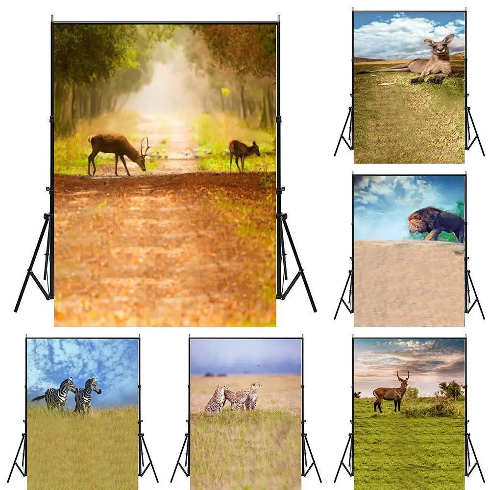 

WHISM Animal Theme Photography Background Cloth Photo Cloth Home Decoration Painting Canvas 3x5 Feet