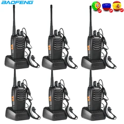 Baofeng – talkie walkie BF888S 5W, Radio bidirectionnelle FM, émetteur récepteur BF 888S, Amateur, émetteur Radio Amateur, BF 888S, 6 pièces 
