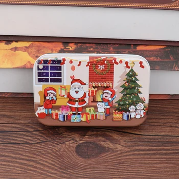 

1Set Christmas Wooden Puzzle DIY Small Gifts Children Handmade Jigsaw Educational Toys Xmas Puzzle for Kids Gift Toys Bed Style