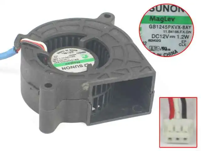 SUNON GB1245PKVX-8AY 11. B4166.FX. GN, DC 12V 1,2 W 45x45x20mm серверный вентилятор