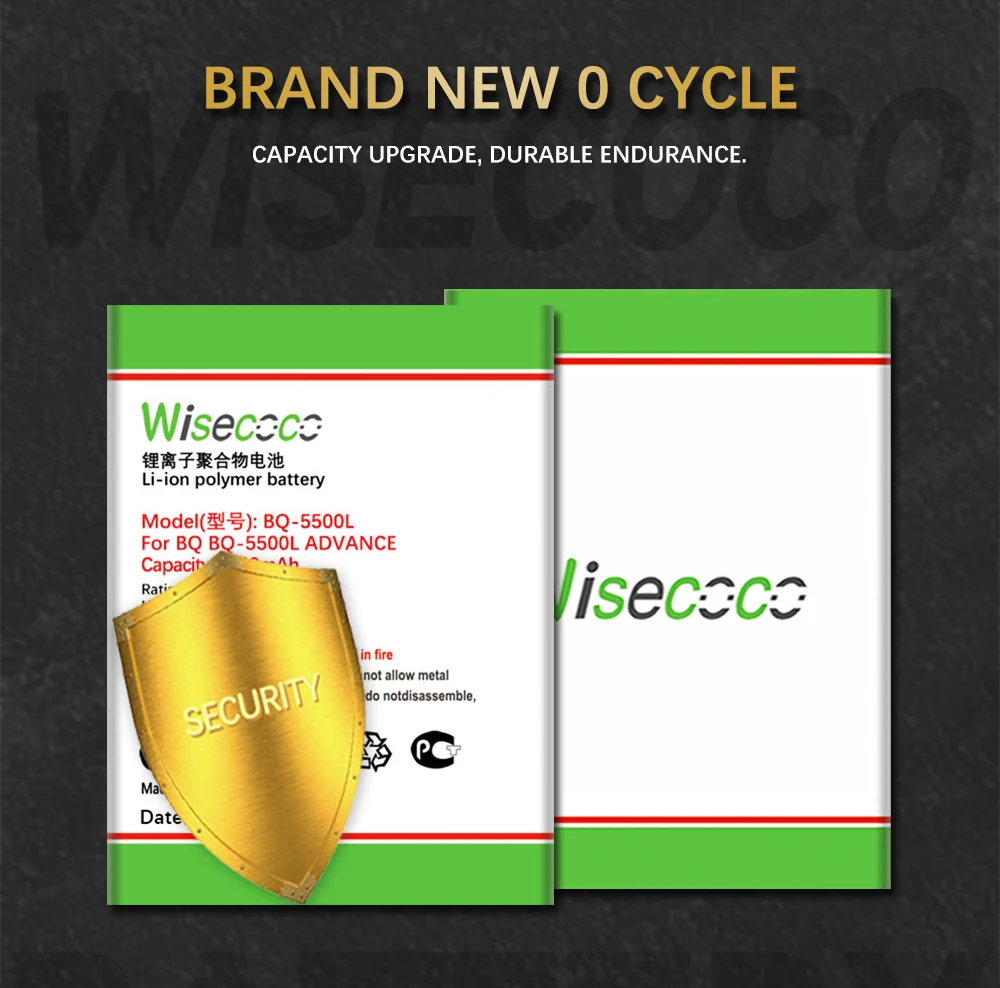 WISECOCO 4600 мАч новая производственная батарея для BQ-5500L BQ BQS 5500L BQS-5500L телефон высокого качества батарея+ номер отслеживания