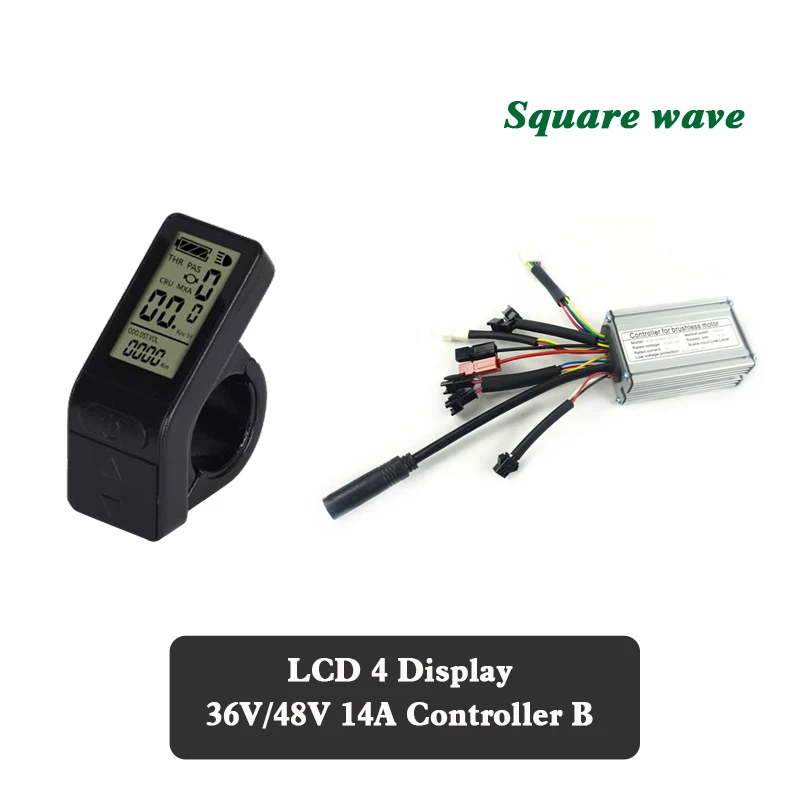 LCD4 14A B square EJOYQI KT 36 В 48 В 14A 22A контроллер 250 Вт 500 Вт Мотор электровелосипед конверсионные аксессуары с ЖК-дисплеем 4 - Цвет: LCD4 14A B square