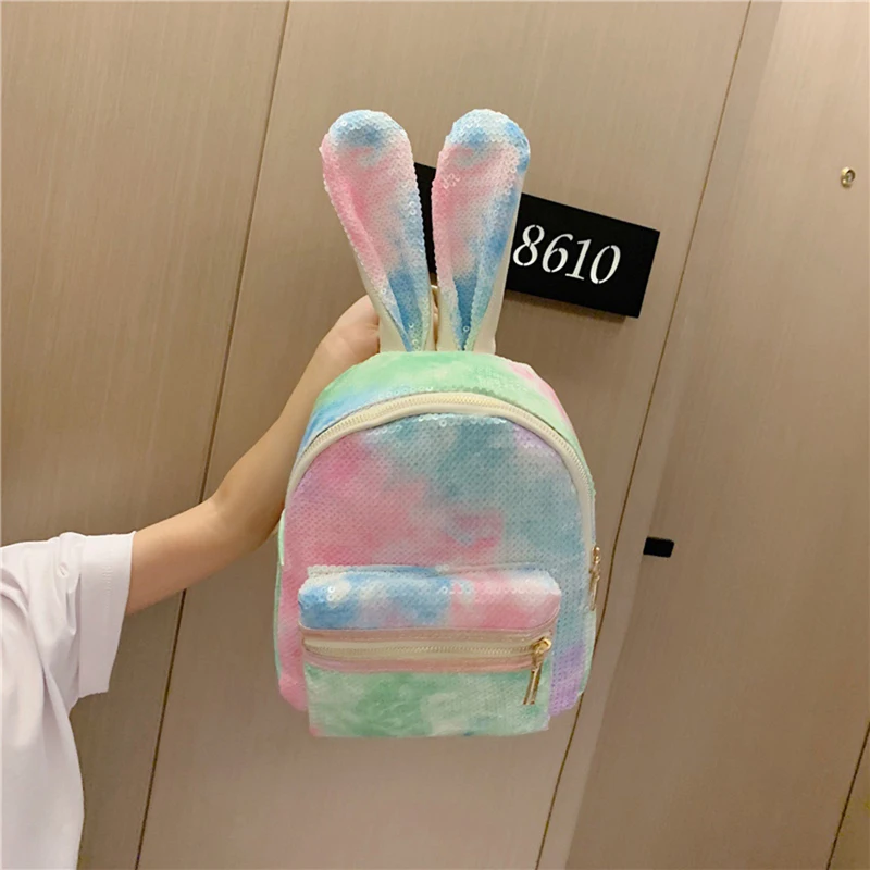 Модный летний рюкзак кроличьи уши частный детский пакет для девочек студенческий пакет