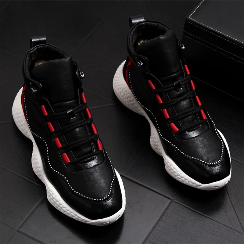 New Men Shoes Autumn Sneakers Men Breathable Casual Shoes Men Leather Shoes Fashion Men Loafers Tenis Masculino Man Shoes