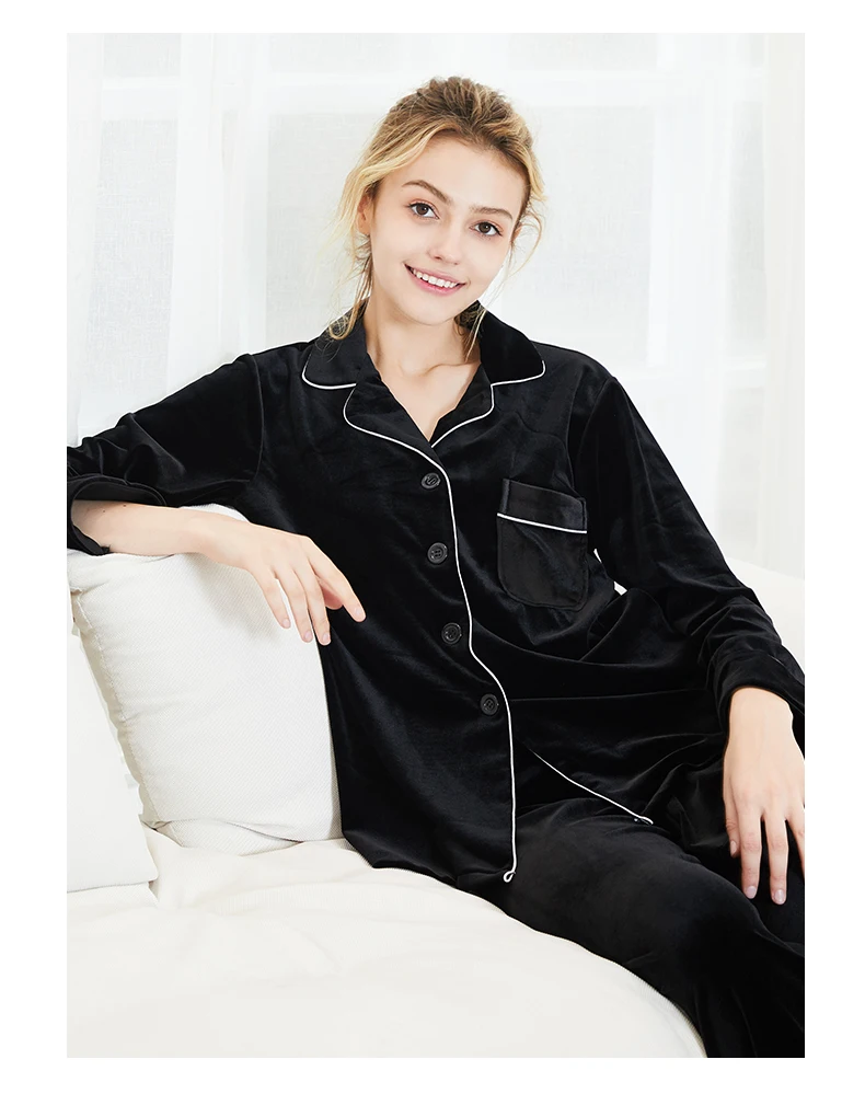 YAO TING pijamas women sleepwear soft winter Keep warm night suit pyjamas women cotton home clothes loungewear women