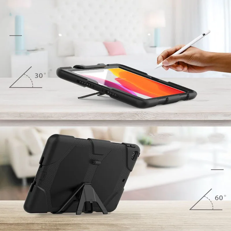Для iPad 10,2 7th Gen чехол Водонепроницаемый Шок Грязь Снег пескозащитный Экстремальный военный ударопрочный чехол для телефона для iPad 10,2
