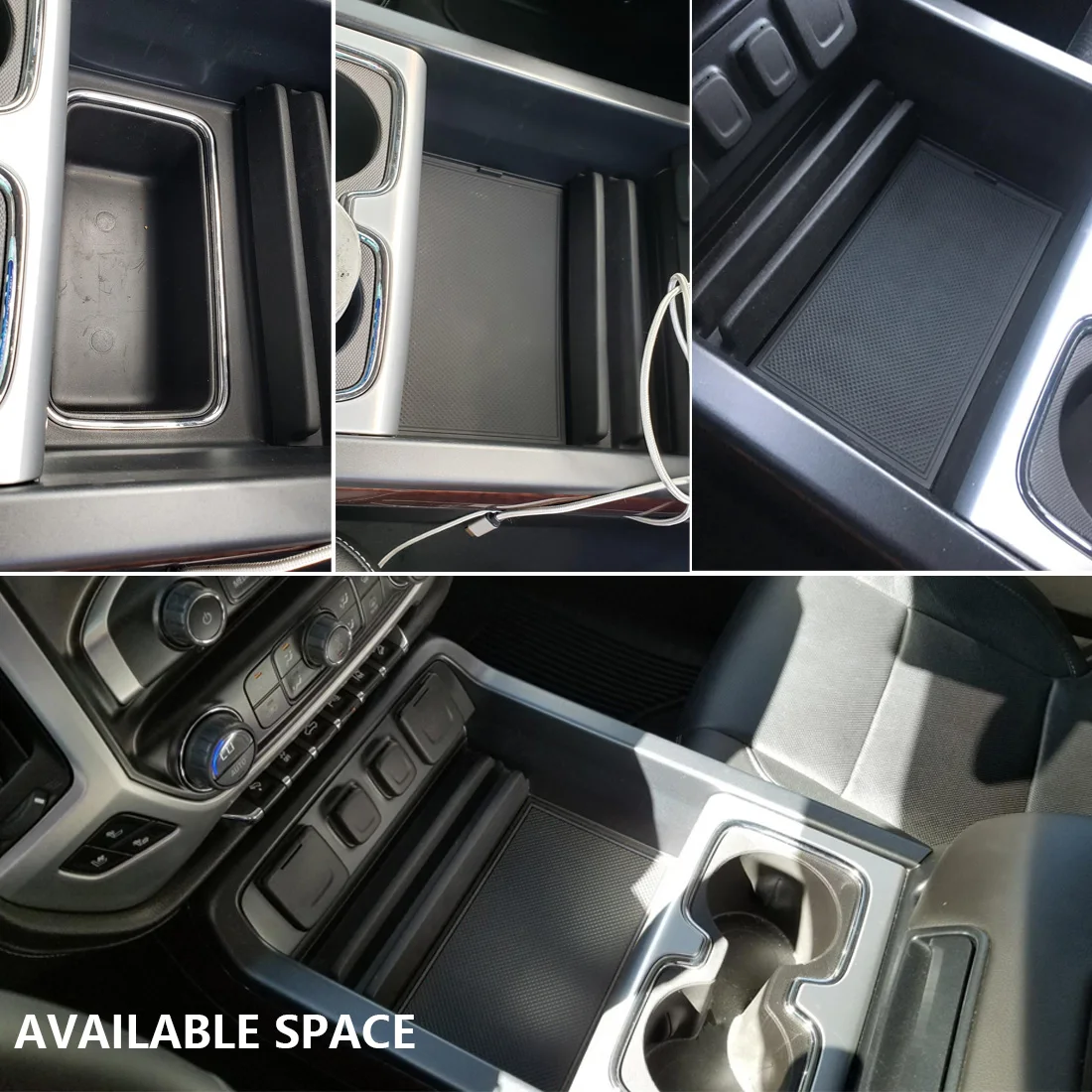 Armrest Secondary Glove Box For- GMC Sierra 1500 2500HD 3500HD Denali Chevy Silverado Center Console Organizer Tray