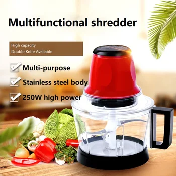 

2.8L Powerful Electric Meat Grinder Vegetable Fruit Blender Shredder Stainless Steel Kitchen Mixer Tools Electric Food Processor