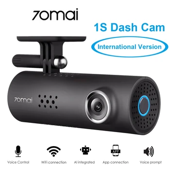 

70Mai 1s App Smart WiFi Car DVR English Voice Control Car Dash Cam 1080P Full HD Night Version G-Sensor Driving Recorder