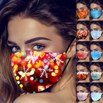 

1PC Adult Breathing Face Mask Mondmasker Mascararilla Christmas Washable Reusable face shield for adults maseczki na twarz