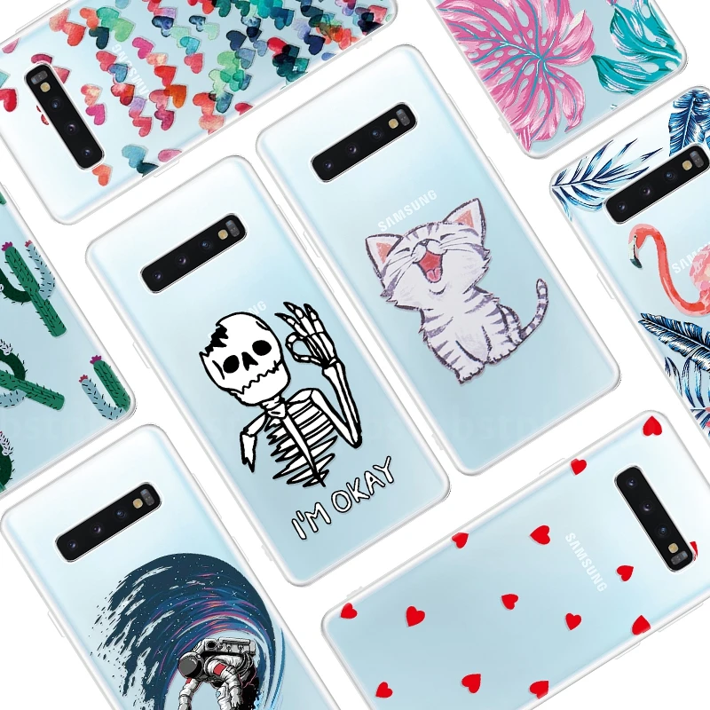 

Soft Silicone Case For Samsung Galaxy S10e S10 S10 Plus Ultra Thin Pattern Case For Samsung Galaxy S10 S10 Plus Phone Cover Case