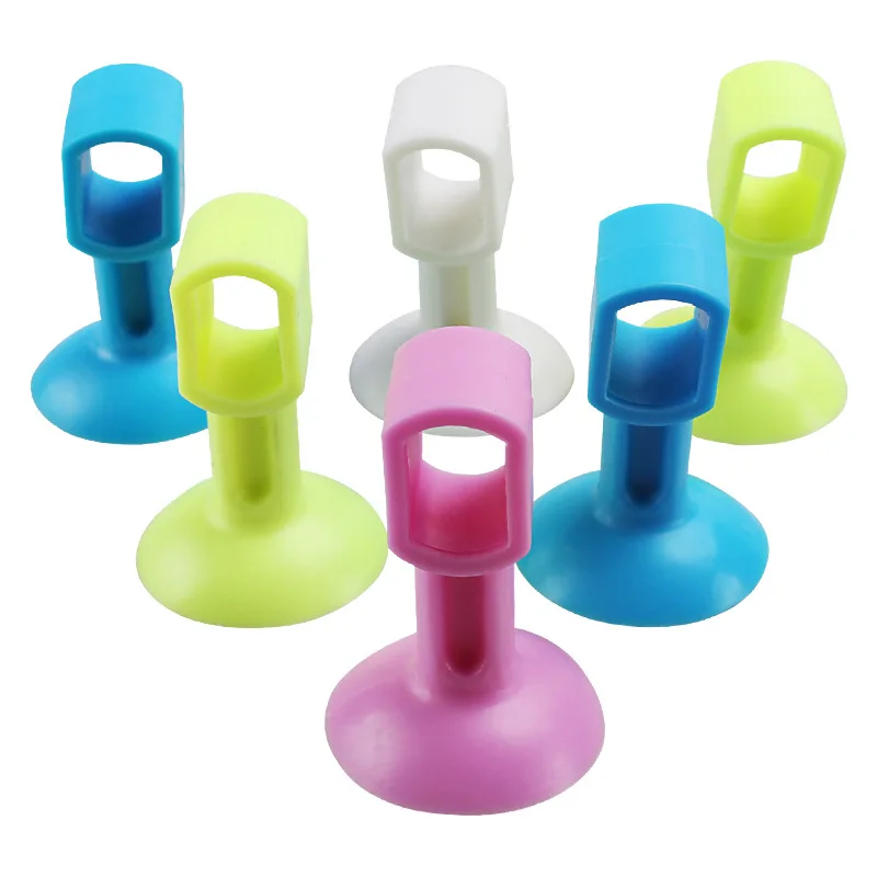 

1PCs Silicone Doorknob Wall Mute Crash Pad Cushion Cabinet Door Handle Lock Silencer Attached Anti-collision House Door Hardware