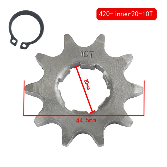 WOOSTAR Moto 420 14 Denti Pignone 17mm Sostituzione per 50cc 70cc 90cc 110cc 125cc Dirt Pit Bike