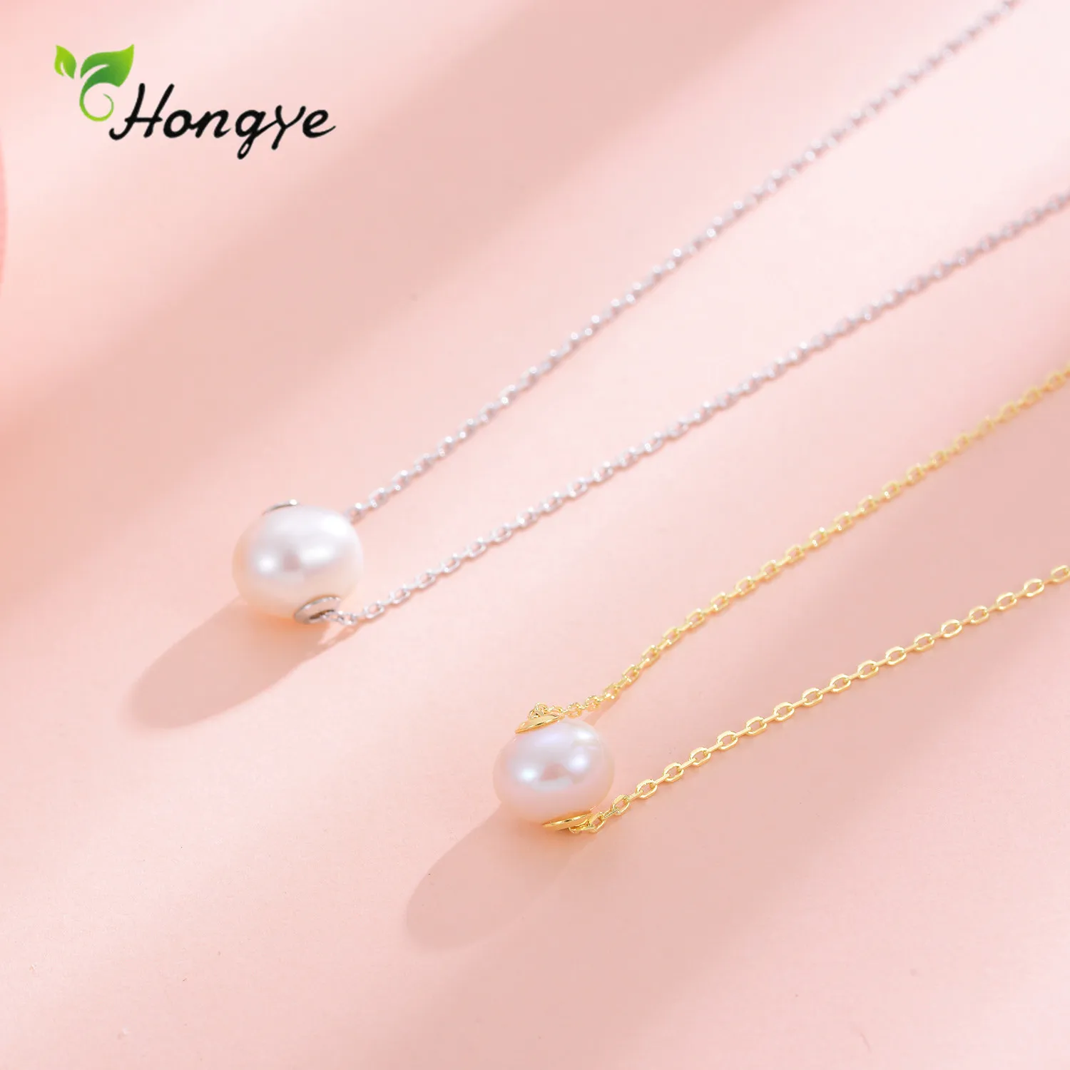 

Hongye Design Natural Pearl Necklace Chain For Women Personality Long 925 Sterling Silver Female Pendant Necklace Collar Jewelry
