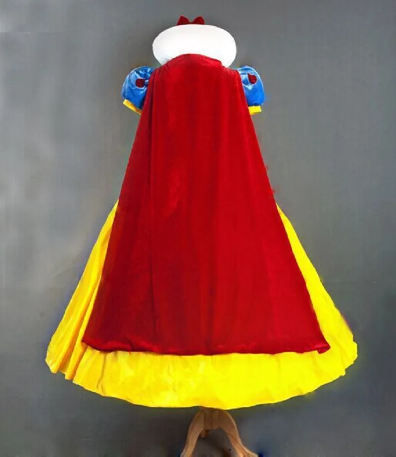 Snow White Princess Adult Costume for women Halloween party Carnival Cosplay Costumes girls Dress Headwear Feminina