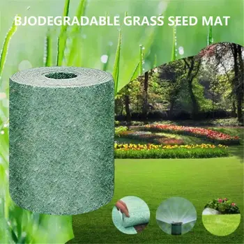 

NEW Biodegradable Grass Seed Mat 20cmx300cm Lawn Planting Fertilizer Paper All In One Growing Solution for Lawns Dog Patches