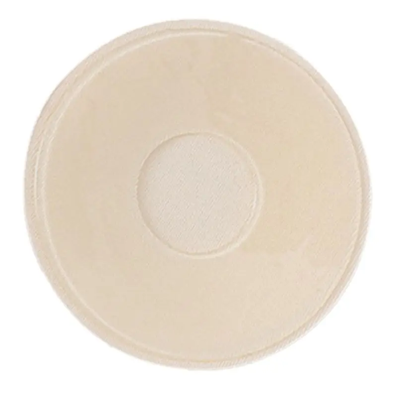 A Women Invisible Silicone Pasties Round Flower Shape Nipple Cover Reusable Adhesive Swimsuit Breast Pad Waterproof Bra Accessory - Color: A
