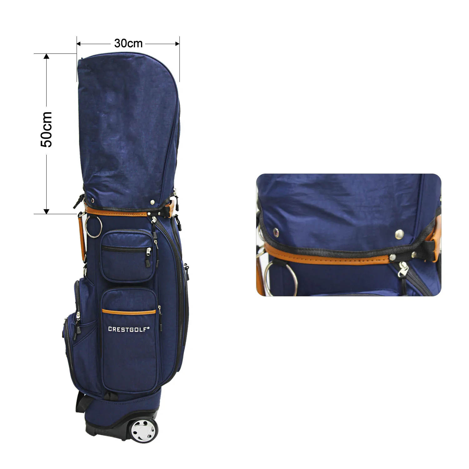 CRESTGOLF сумка для гольфа стандартная шариковая посылка с подкладкой дорожная сумка с колесами с кодовым замком ПУ части-бесплатно отправить дождевик