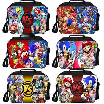

Kids VS Series Anime Lunch Bag Students Mario Sonic Dragon Ball Lunch Box Cartoon Portable Insulated Thermal Food Pouch Gift