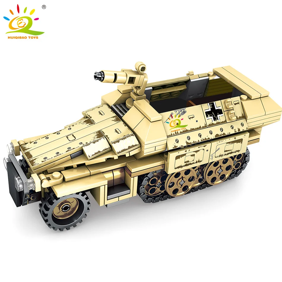 Günstige 355 stücke Militär Gepanzerte Lkw Bausteine legoing Armee Auto fahrzeug soldat figuren waffe modell Bricks kit Spielzeug für kinder