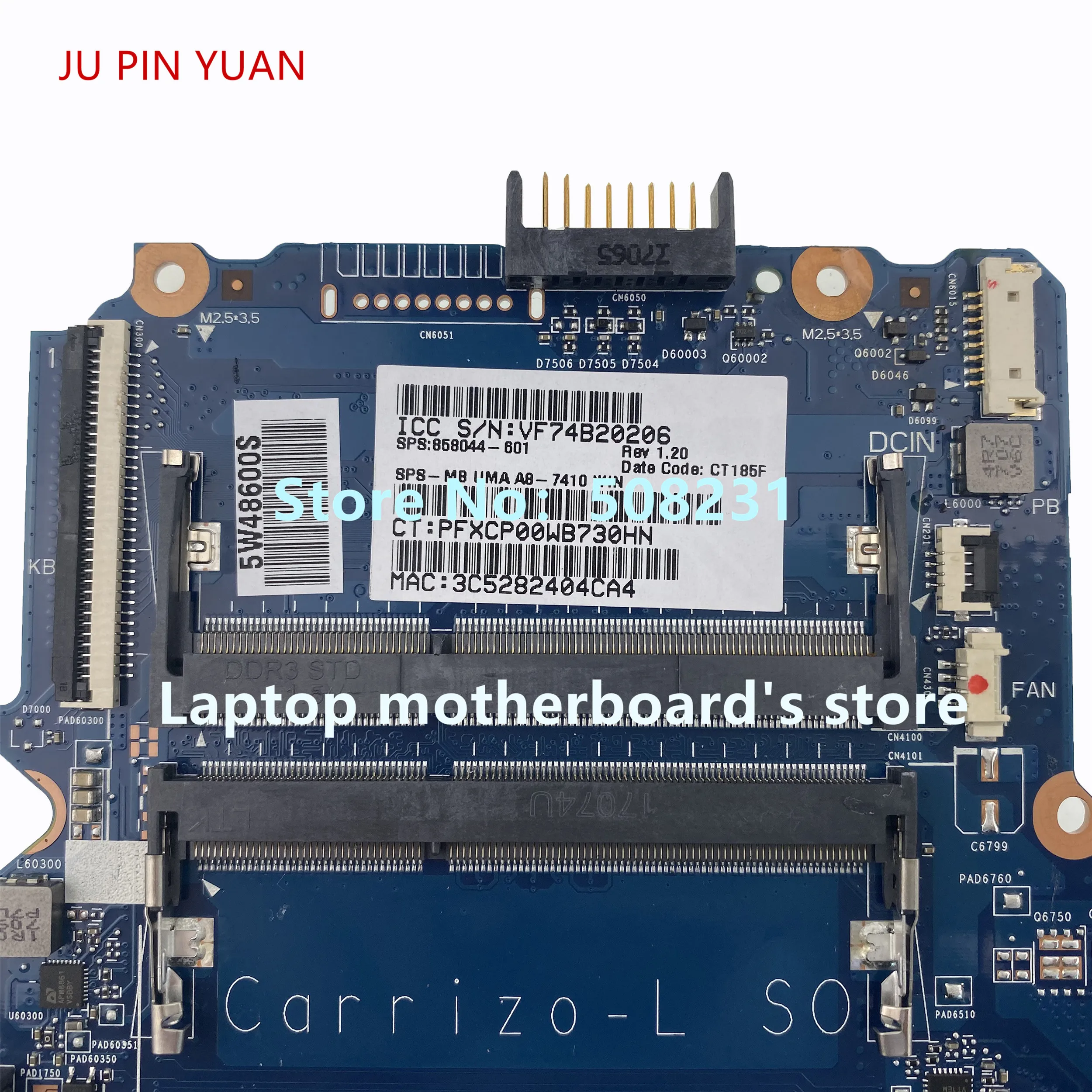 para hp 14-um 14-an004au computador portátil placa-mãe