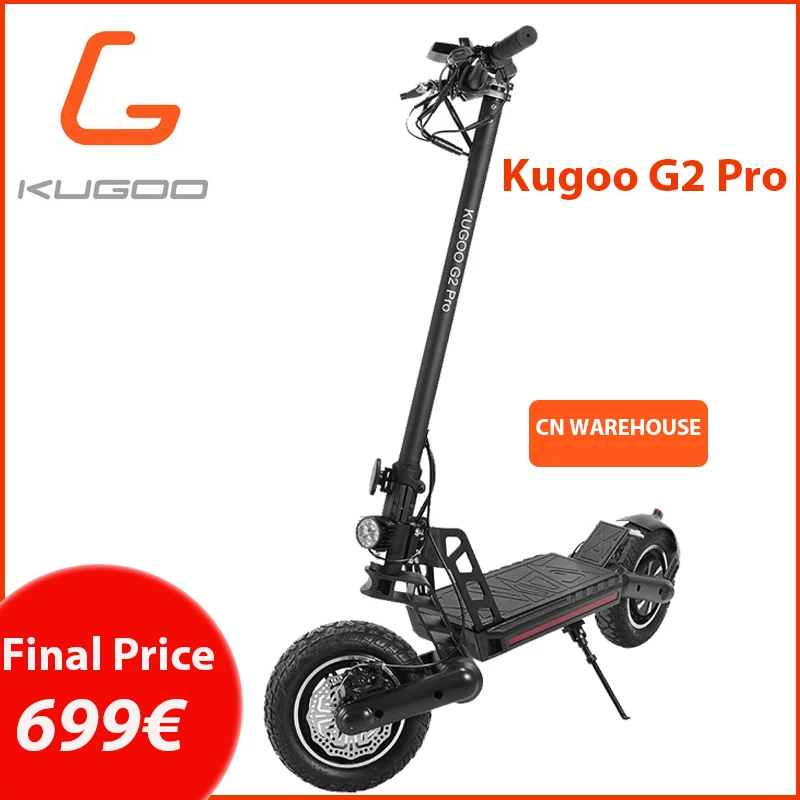CN DDP KUGOO G2 PRO Electric Scooter 48V 800W 15AH 3 Speed Modes 50KM/H Max electric LCD Display For adults | Спорт и развлечения