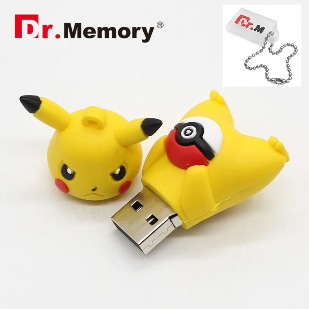 Pokemon USB флэш-накопитель желтый флэш-накопитель Dr. memory 4 ГБ 8 ГБ 16 ГБ 32 ГБ флеш-накопитель pocket monster u disco Poke Ball