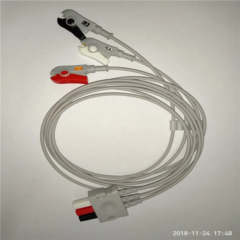 Ompatible Siemens Drager Mindray ECG 3 поводка ecg свинцовые провода кабель для Виго-спектра Statham