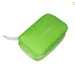 Waterproof Hanging Toiletry Organizer with Shower Hook for Cosmetics and Travel Essentials (Green)