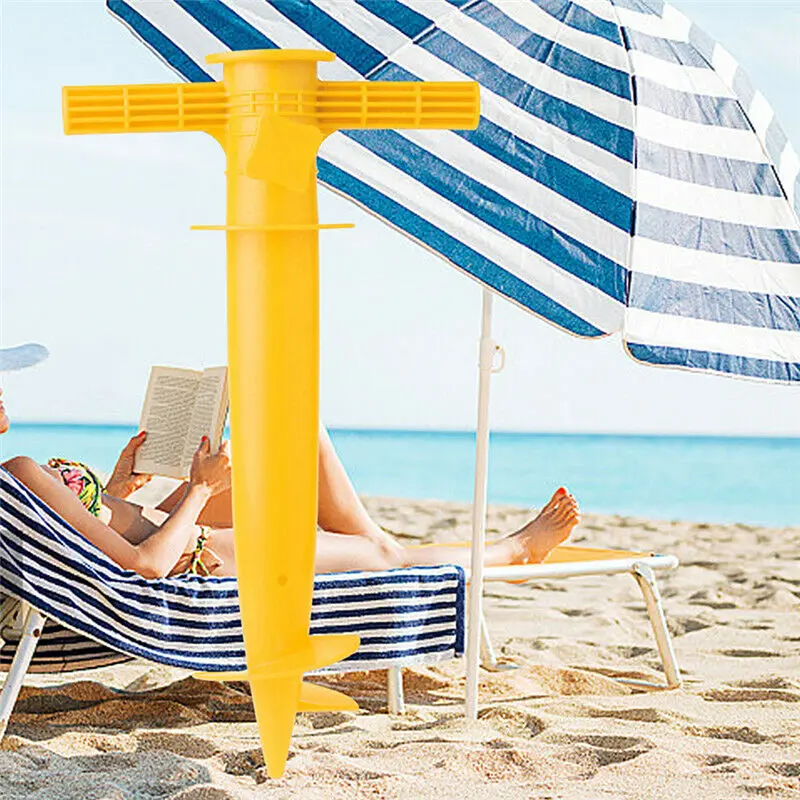 Newly Protable Outdoor Beach Camping Garden Umbrella Insert Plastic