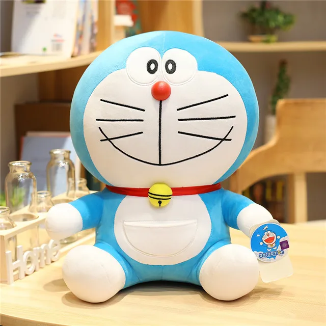 Горячая аниме 23-48 см подставка Doraemon плюшевые игрушки милый Кот кукла мягкие животные Подушка Детские игрушки для детей Подарки фигурка Doraemon - Цвет: 2