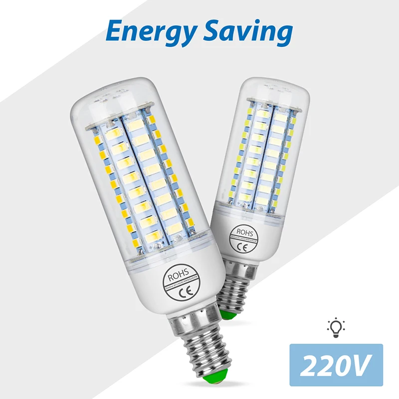 E27 E14 7 Вт 9 Вт 12 Вт 15 Вт 20 Вт 25 Вт 5730 SMD светодиодный светильник-кукуруза