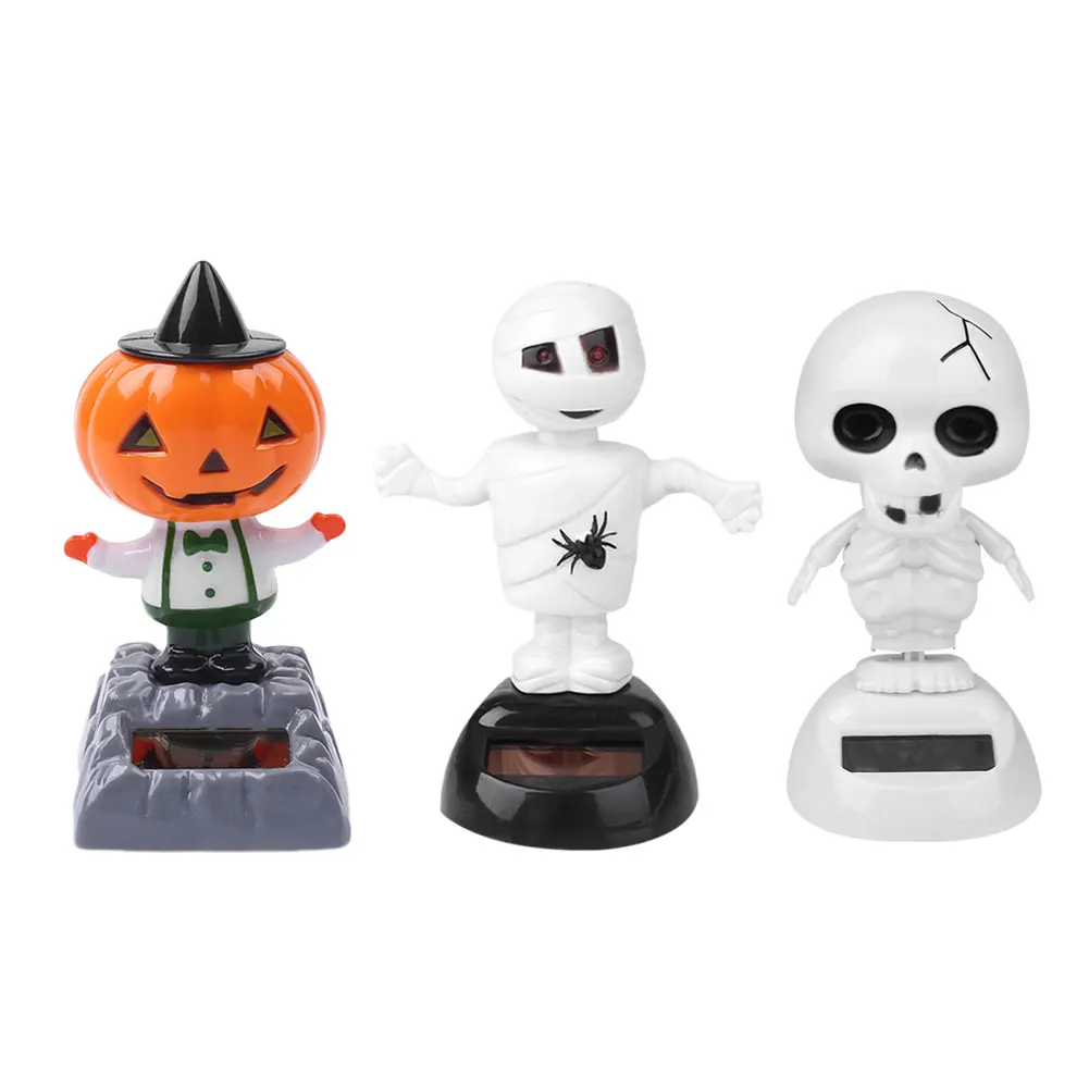 Vehemo Solar Powered Halloween Car Doll Pumpkin Solar Decor Decoration
Skull Car Ornament Swing Car Accessories