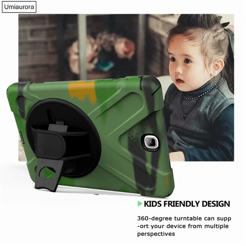 Capa de Silicone Resistente ao Impacto para Crianças Capa Segura e Resistente a Impacto para Samsung Galaxy Tab a 9.7 T550 T555 - Imagem 2