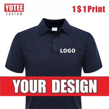 YOTEE Polo estiva da uomo a maniche corte casual economica Logo del gruppo aziendale personale Top personalizzato per uomo e donna
