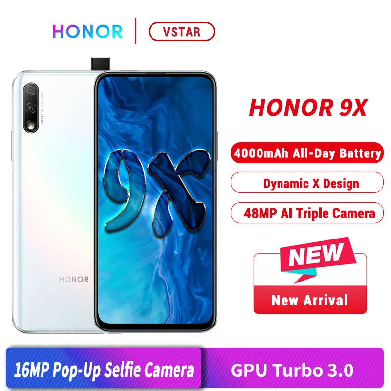 Оригинальный Смартфон honor 9X полный экран 6 59 дюйма ГБ 64 Восьмиядерный процессор