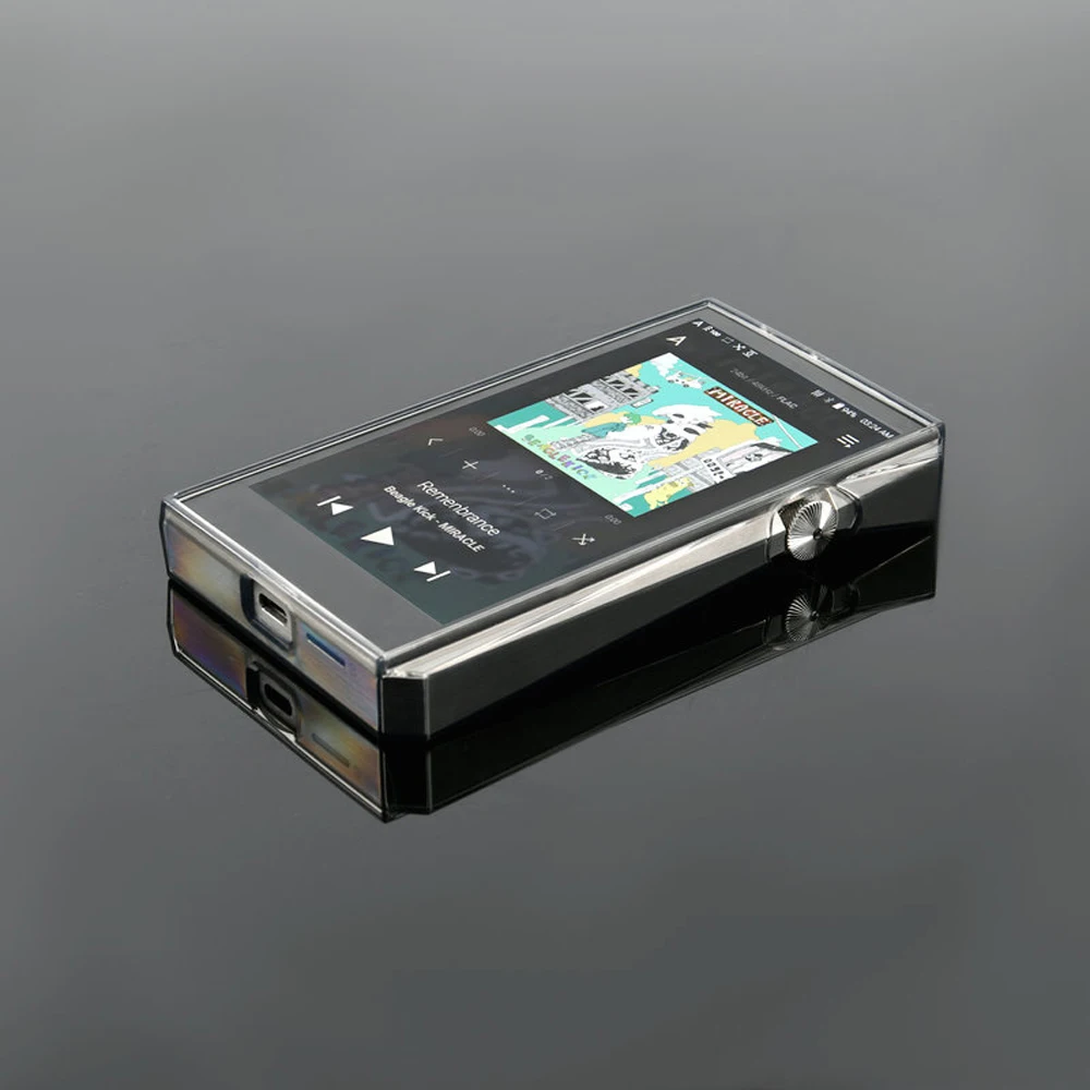 Soft Clear Crystal TPU Skin Case Cover for Iriver Astell&Kern SP2000 With Front Screen Protector Tempered Glass