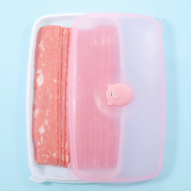 Joie Creative Oink Bacon Friss Hüvely Tartó Hűtőszekrény Fagyasztás Élelmiszer-Minőségű Műanyag Ételek Lezárt Konténer - Image 2