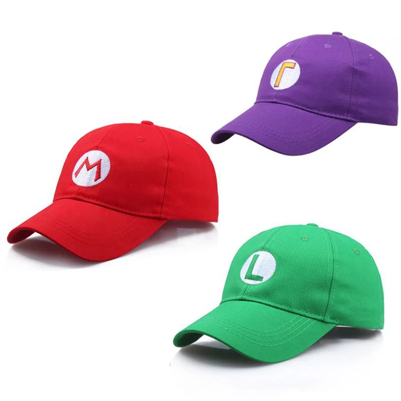 LA Аниме Супер шапка Марио cap Luigi Bros Косплей бейсбольный костюм