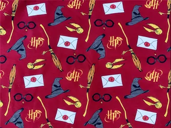 

50*160cm Classic cartoon boy cartoon soft Stretch knitting Cotton Fabric Patchwork Boys baby girls T-shirt skirt