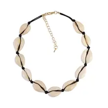 2 шт./компл. оболочки Цепочки и ожерелья браслета в комплекте, женские туфли ручной работы, цепочек на шею в форме Браслеты ювелирные подарки Для женщин Летнее колье Y4QB