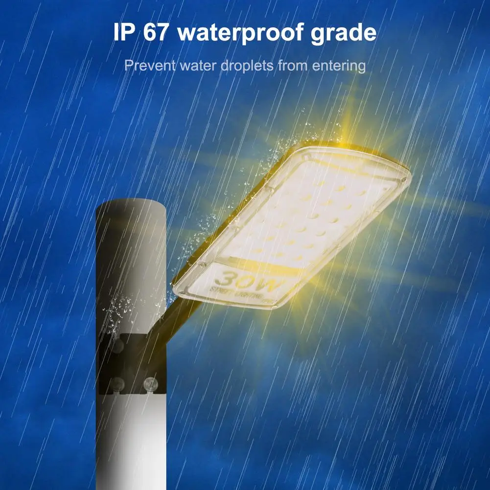 

2PCS/Lot Aluminum 30W LED Street Light Lamp Outdoor Road Lighting Flood Light Garden Spot Lamp AC 220V Warm White